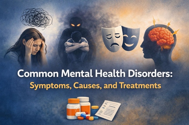 Common Mental Health Disorders Symptoms, Causes, and Treatments