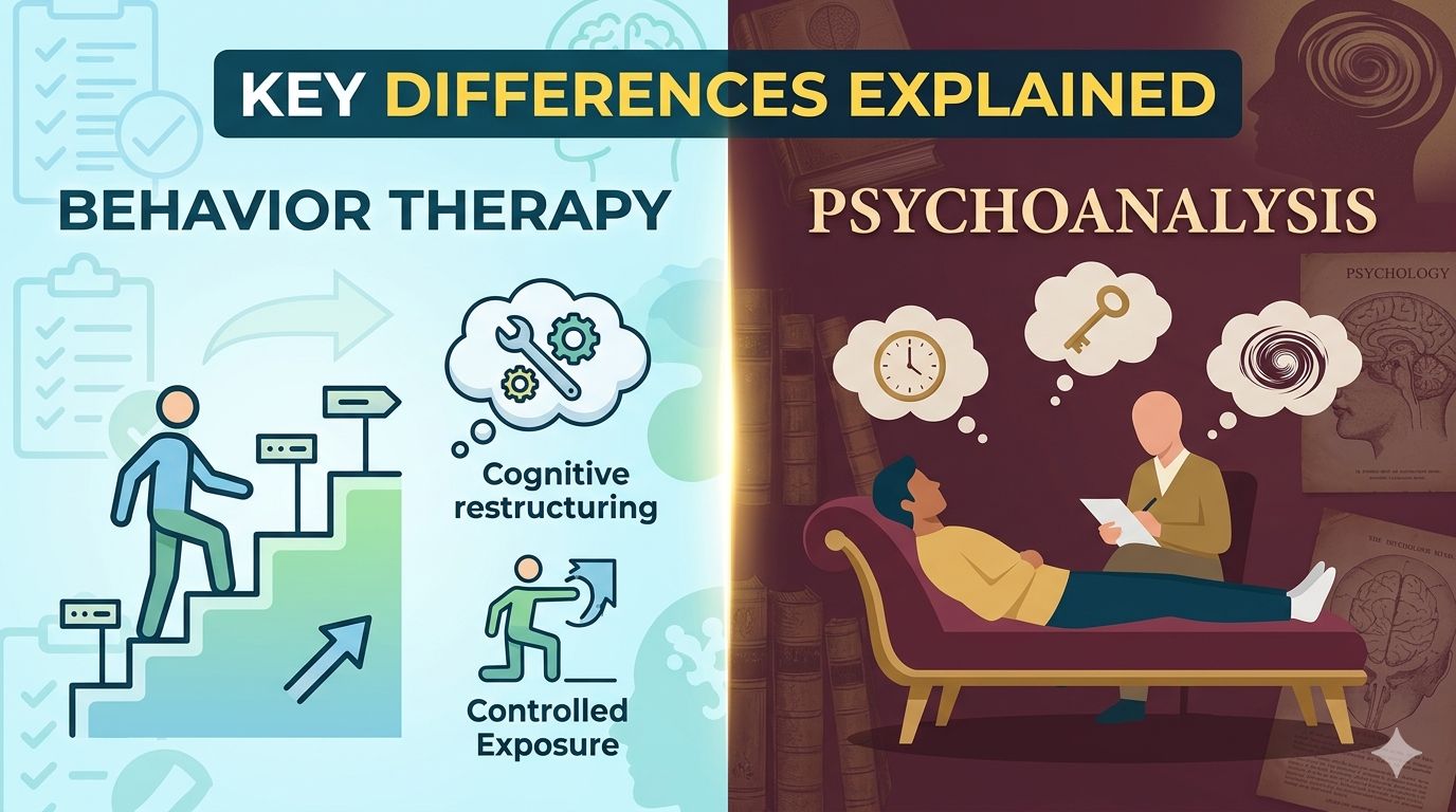 Behavior Therapy vs. Psychoanalysis Key Differences Explained