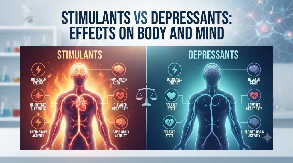 Stimulants vs Depressants: Effects on Body and Mind