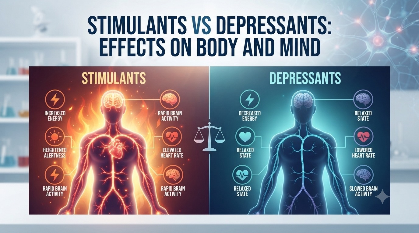 Stimulants vs Depressants: Effects on Body and Mind